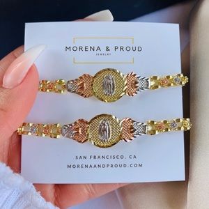 Morena & Proud 14kgold plated Virgin Mary bracelet